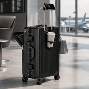 Valise Cabine Premium Aluminium mise en place