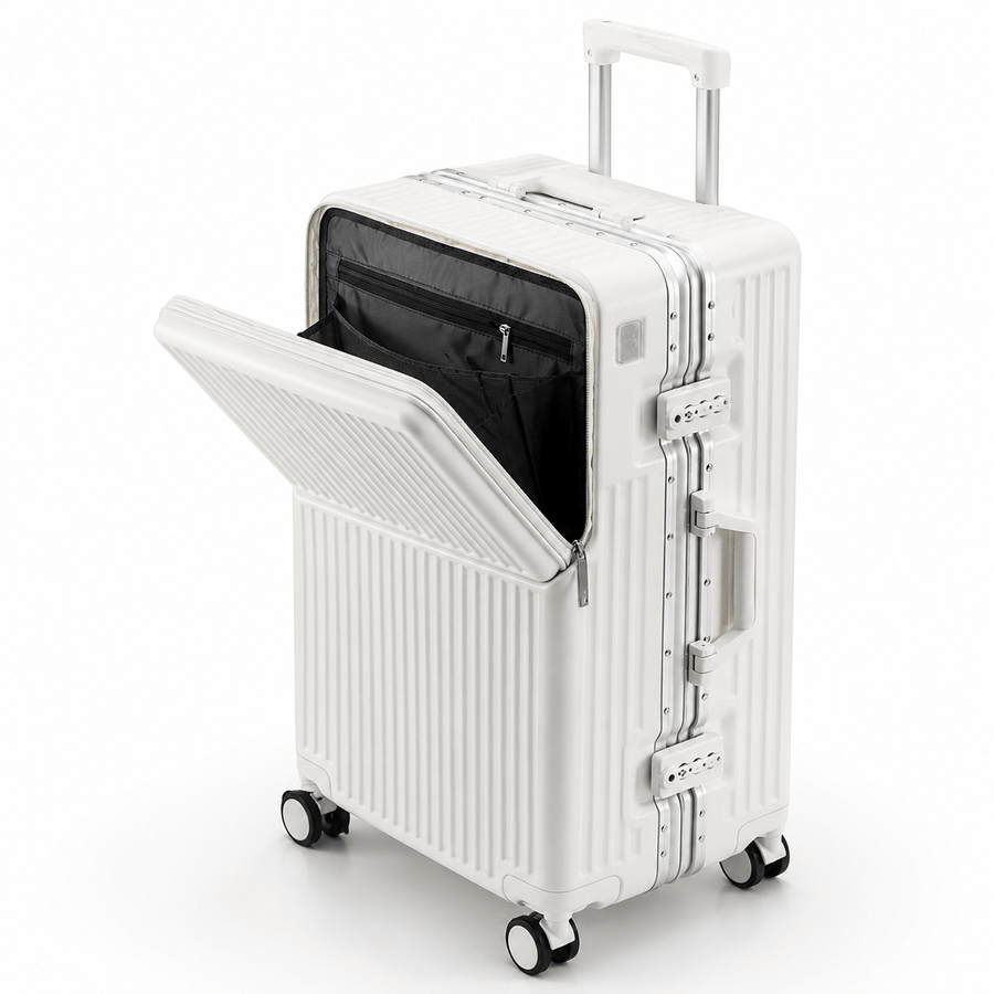 Valise Cabine Premium Aluminium ouvert