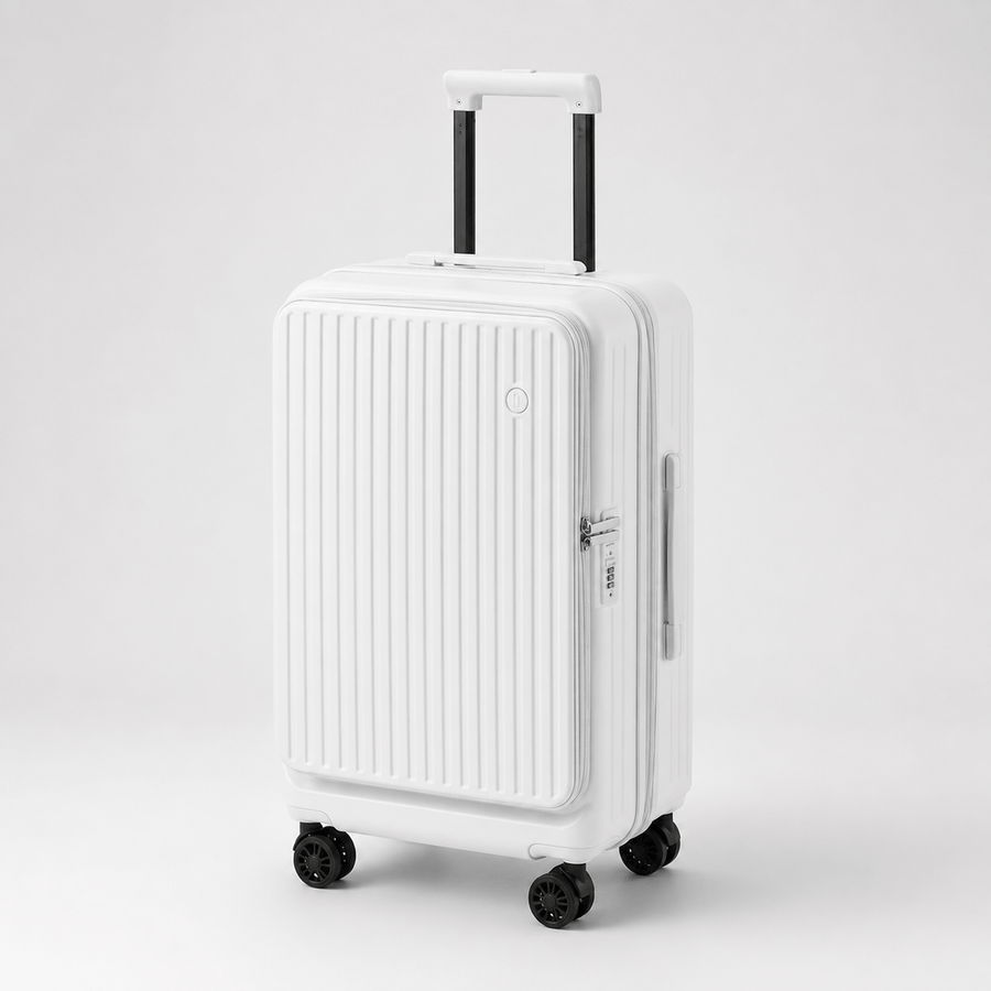 Valise Soute Extensible 24-28 Pouces blanc