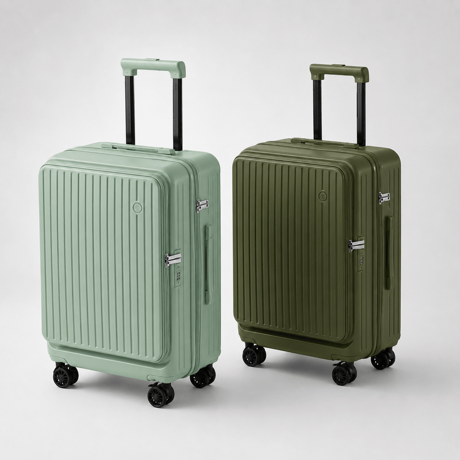 Valise Soute Extensible 24-28 Pouces mises en forme vert