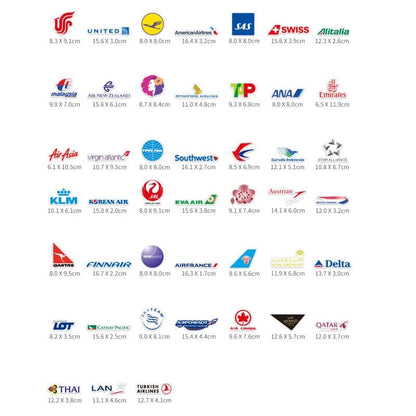 Autocollants valise compagnies aériennes Voyage Paisible