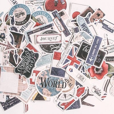 Autocollants valise voyage Voyage Paisible