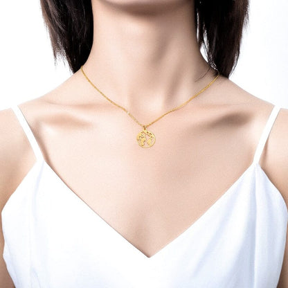 Collier globe terrestre Voyage Paisible