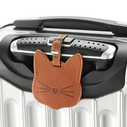 Étiquette Bagage Chat Voyage Paisible