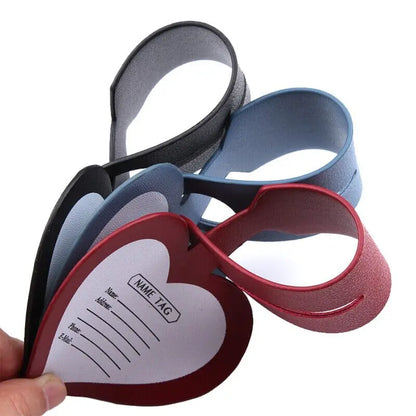 Étiquette Bagage Personnalisée Cœur Voyage Paisible