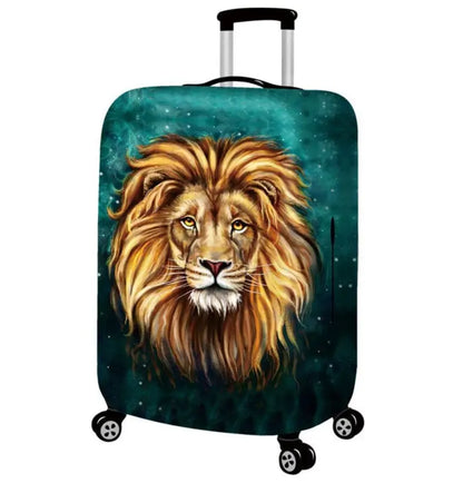 Housse Protège Valise Lion Voyage Paisible