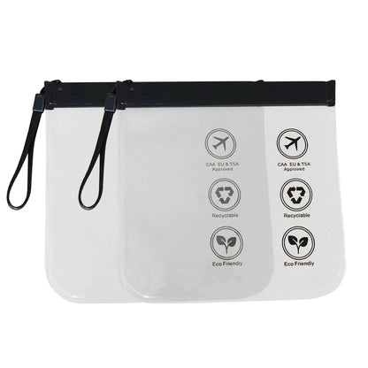 Lot de 2 Pochettes Liquide Avion Voyage Paisible