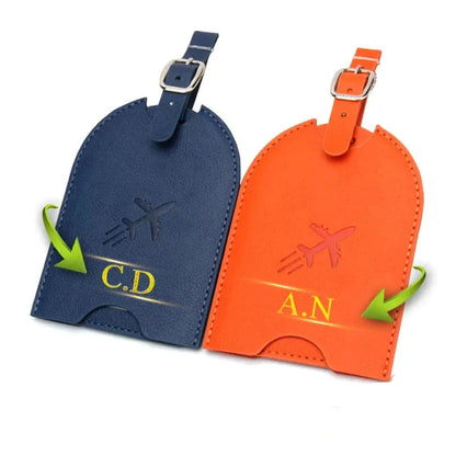 Porte Étiquette Personnalisé Avion Voyage Paisible