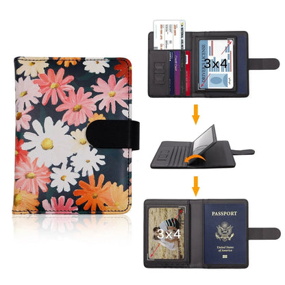 Portefeuille de Voyage Fleurs Voyage Paisible