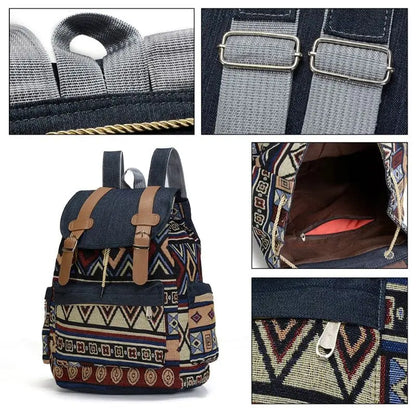 Sac à Dos Motif Aztèque Voyage Paisible