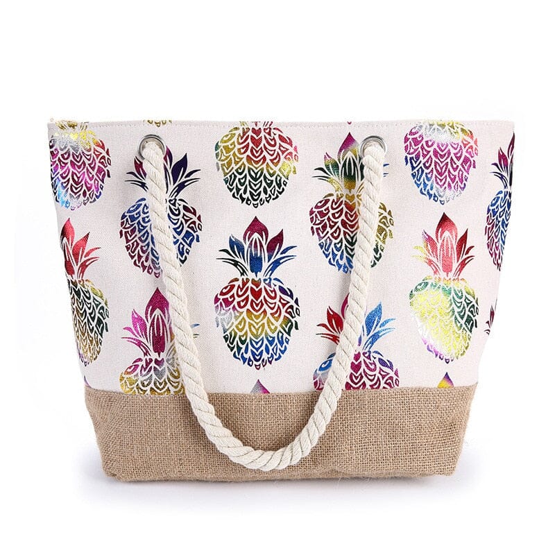 Sac de Plage Femme Bohême Ananas