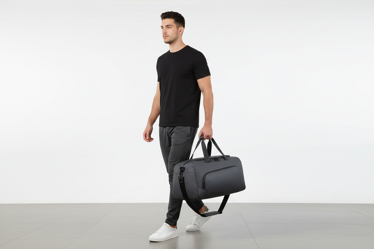 Sac de voyage compartiment chaussures - Portabilité