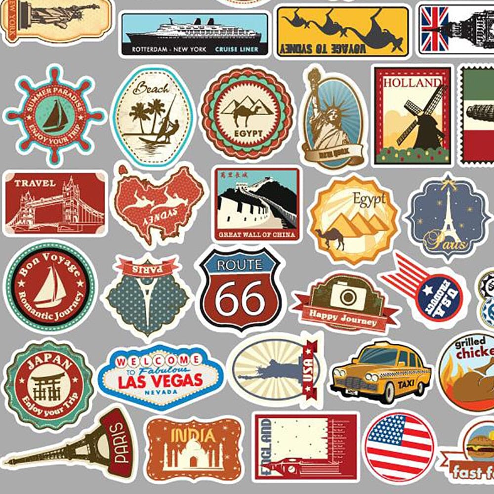 Stickers Valise Voyages