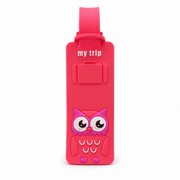 Étiquette de bagage animaux hibou