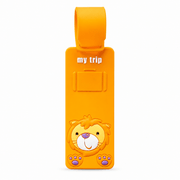 Étiquette de bagage animaux lion