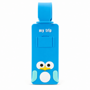 Étiquette de bagage animaux pingouin