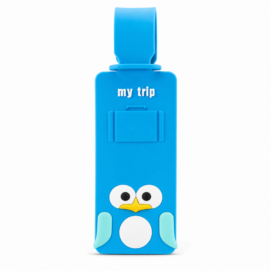 Étiquette de bagage animaux pingouin