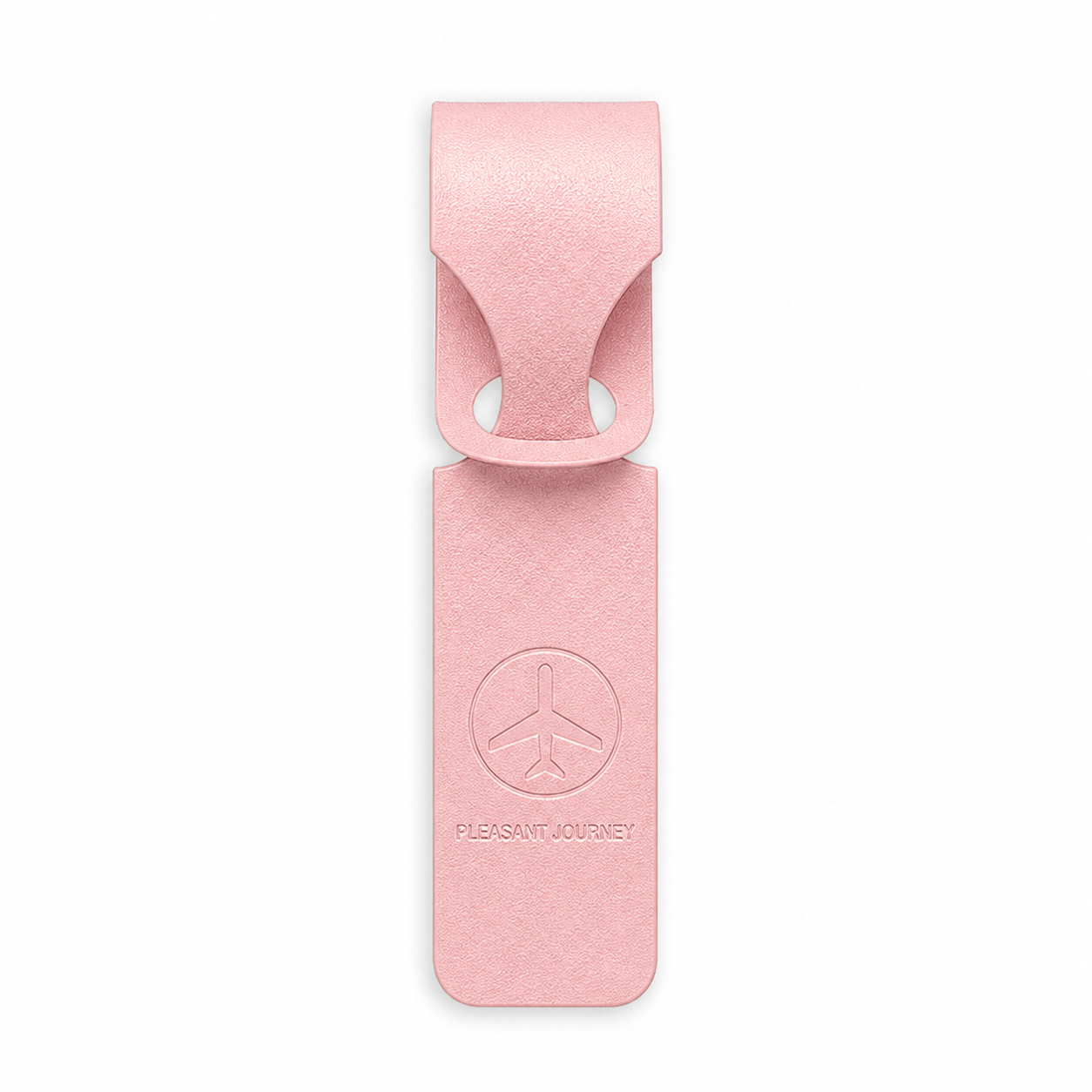 Étiquette de valise élégante rose