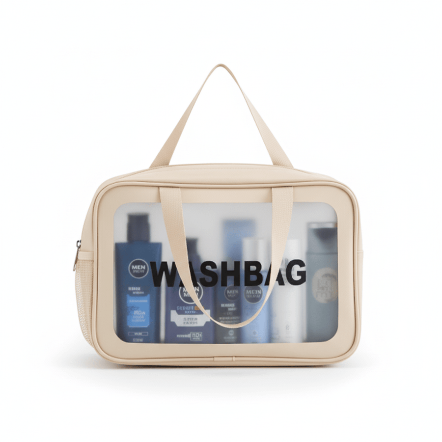 Trousse - Beige fond blanc