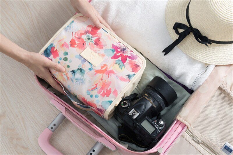 Trousse de Toilette de Voyage Fleurs