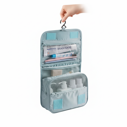 Trousse maquillage suspendue avec crochet