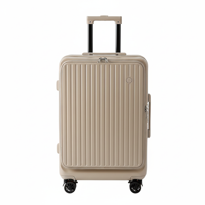 Valise extensible Beige - Fond blanc