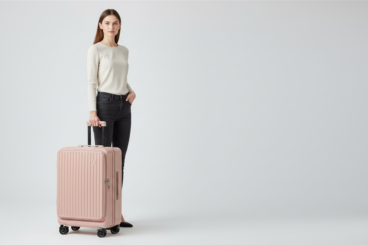 Valise extensible Rose - Taille